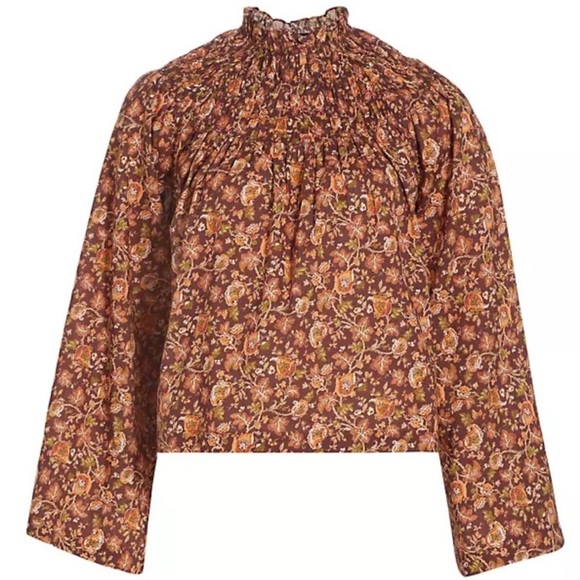 Doen Tops - Doen Floral Smocked Blouse